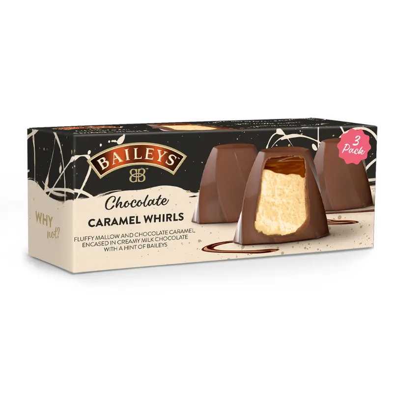 BAILEYS CHOCOLATE CARAMEL WHIRLS 3 PACK 72G