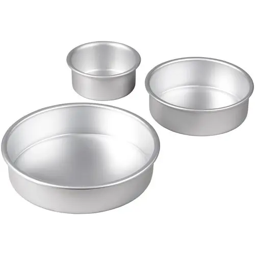 Bakform tårtform 3-pack Rund 10-15-20 cm