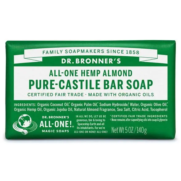 Bar Soap Almond 140 g - Dr. Bronner's