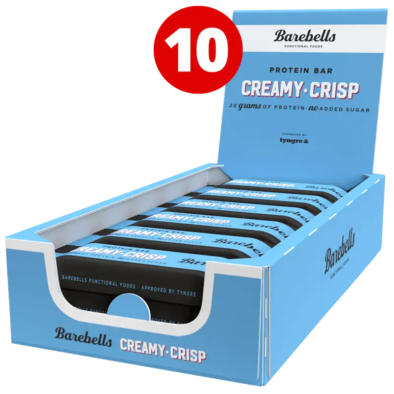 Barebells Protein Bar Creamy Crisp - 10x55g.