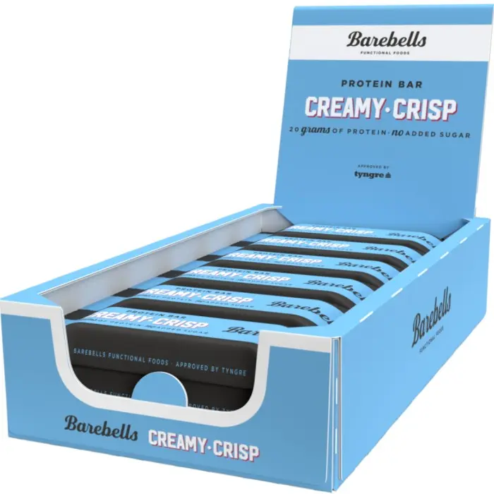 Barebells Protein Bar Creamy Crisp 55 g 12st (BF 2026-07-01)