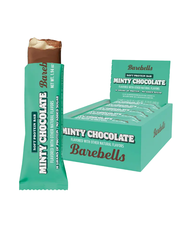 Barebells Protein Bar Soft Minty Chocolate 55gx12