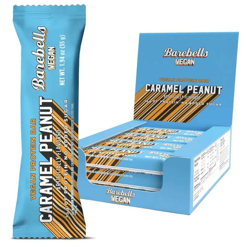 Barebells Vegan Bar Caramel Peanut 55gx12