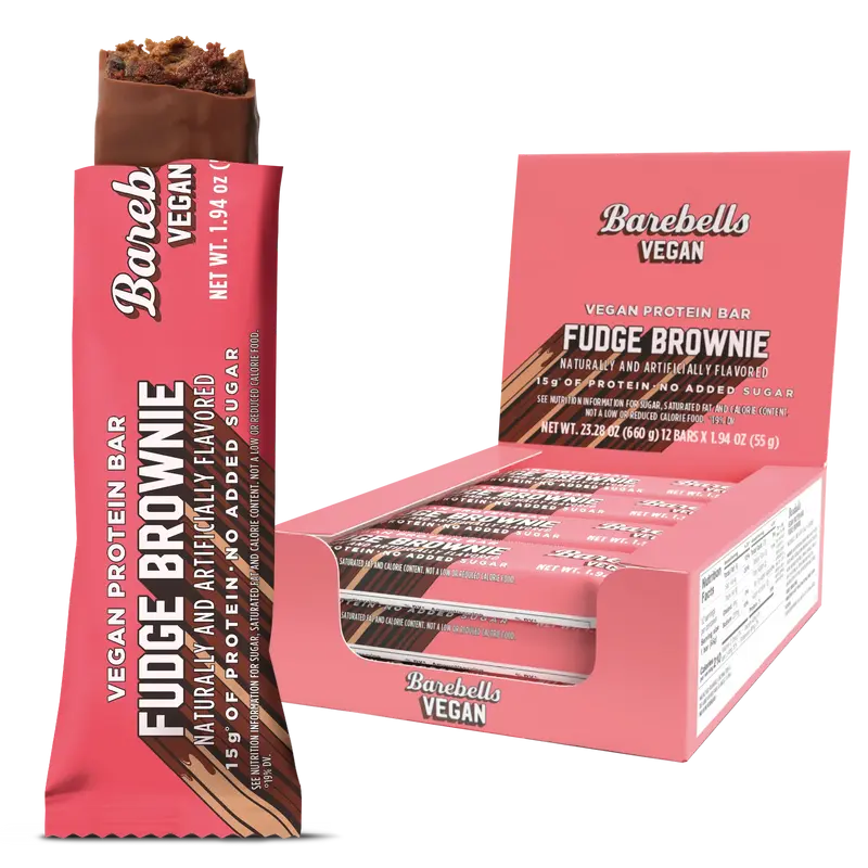 Barebells Vegan Bar Fudge Brownie 55gx12