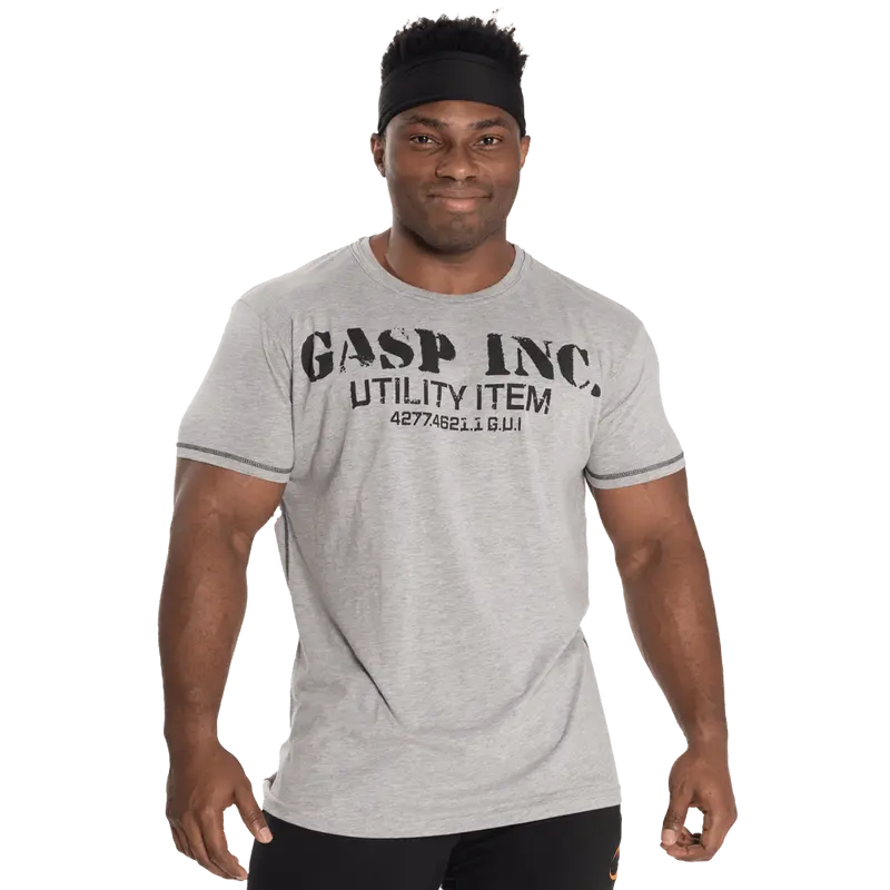 Basic Utility Tee - Grey Melange