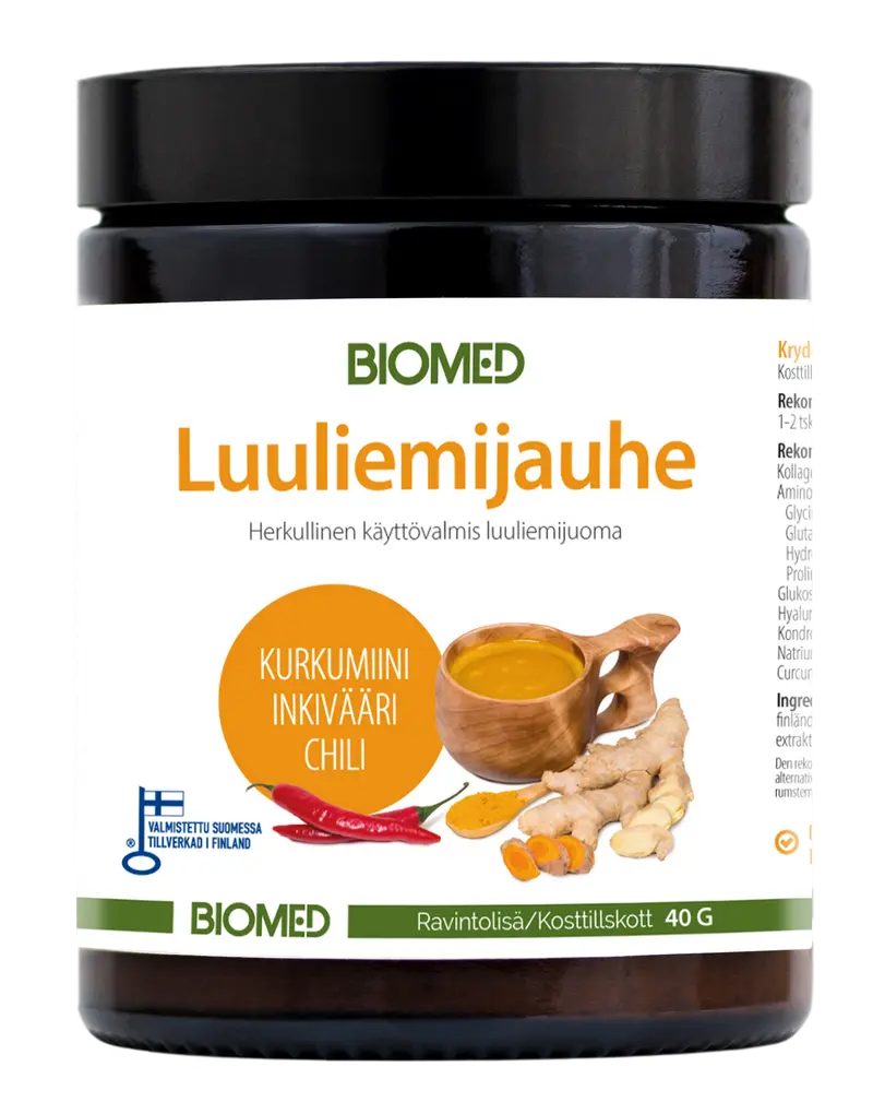Benbuljongpulver, gurkmeja-chili-ingefära, 40 g