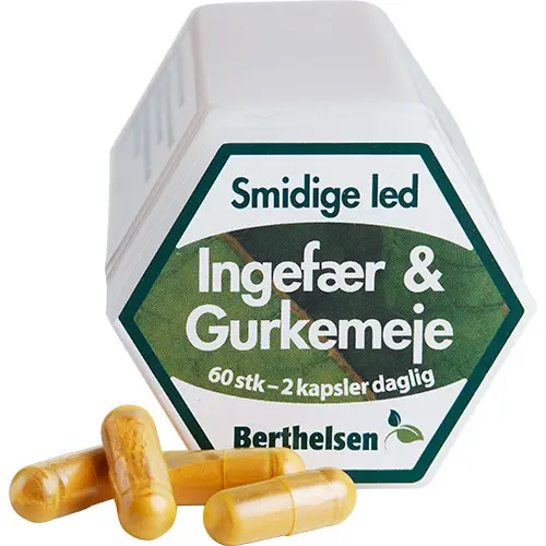 Berthelsen Ingefära och Gurkmeja | 60 kapslar