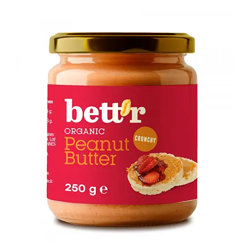 bett’r Bättre Jordnötssmör Crunchy Ekologisk | 250 g