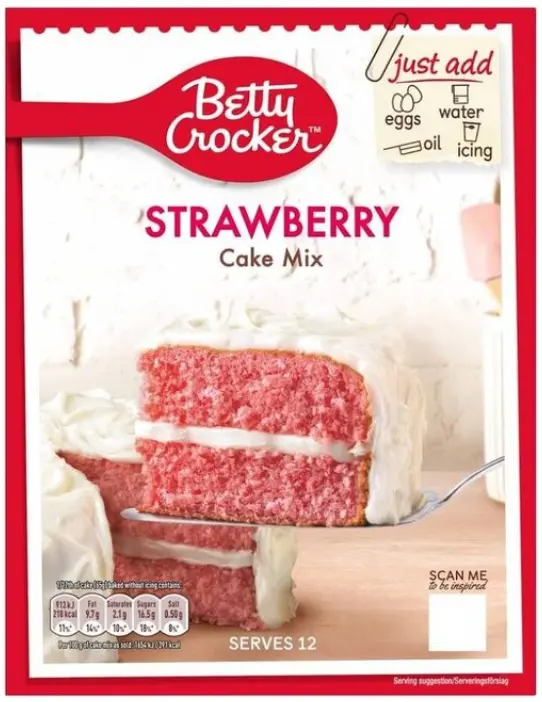 Betty Crocker Strawberry Cake Mix 425g