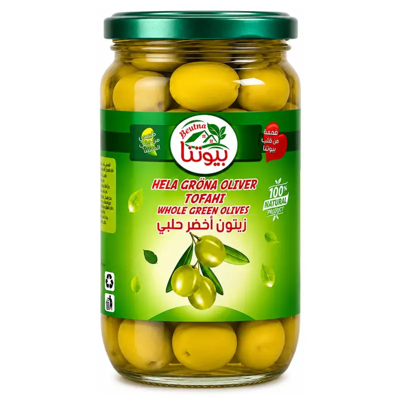 Beutna Oliver Tufahi 1kg – Premium oliver från mellanöstern