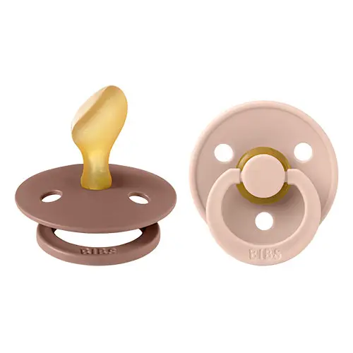 BIBS Colour Latex 6mån+ Anatomisk (Blush/Woodchuck) 2 st