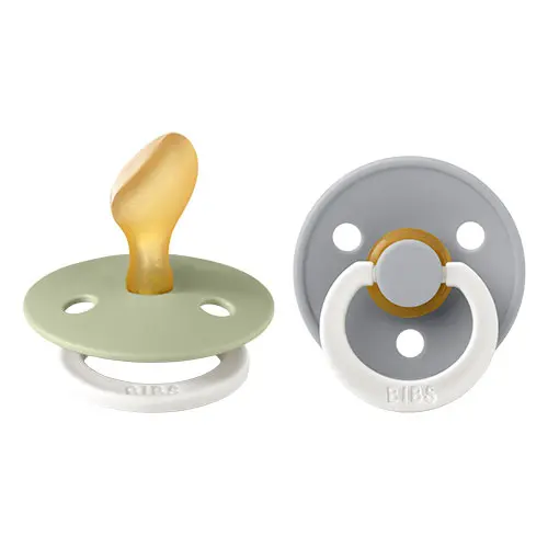 BIBS Colour Latex 6mån+ Anatomisk (Salvia GLOW/ Moln GLOW) 2 st