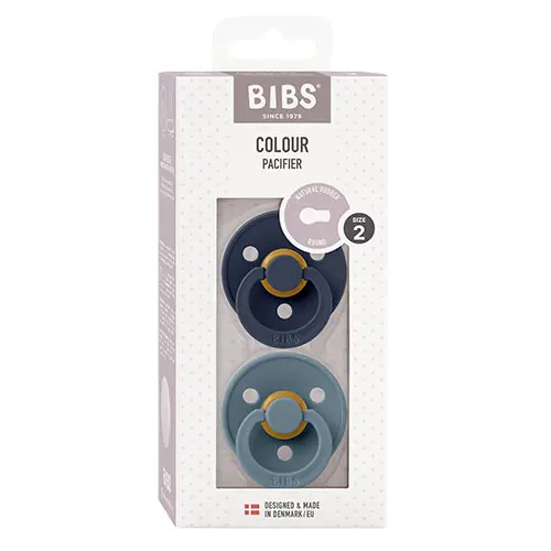BIBS Colour Latex 6mån+ (Deep Space/Petrol) 2 st