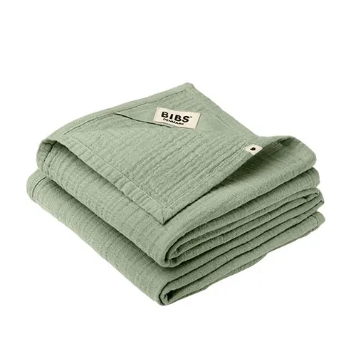 BIBS Musselin Tvspak 70x70 cm | Sage