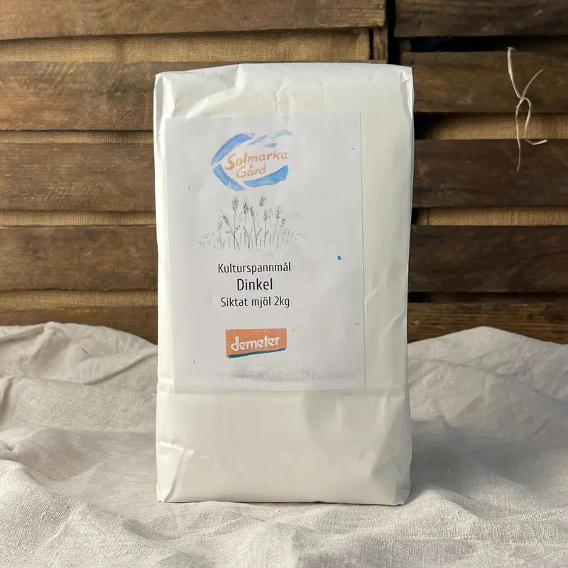 Biodynamiskt mjöl dinkel siktat 2kg EKO