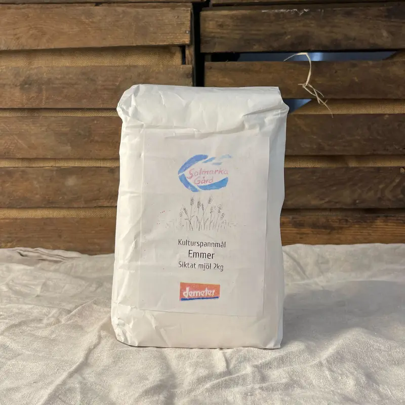 Biodynamiskt mjöl Emmer siktat 2kg EKO