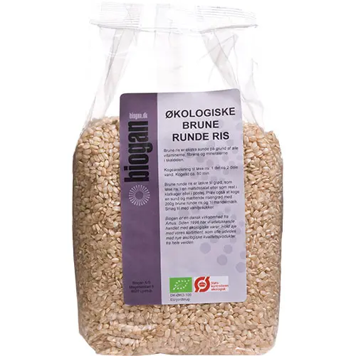 Biogan Brunt Runt Ris Ekologisk | 1 kg