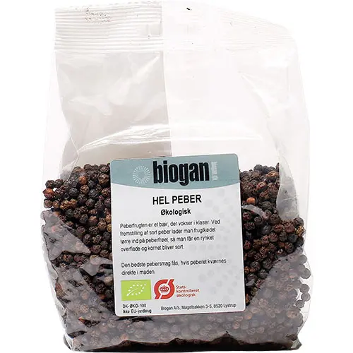 Biogan Hel Peppar Ekologisk | 250 g