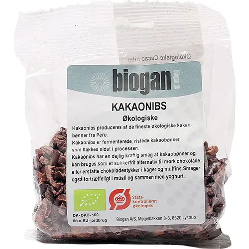 Biogan Kakaonibs Ekologisk | 80 g
