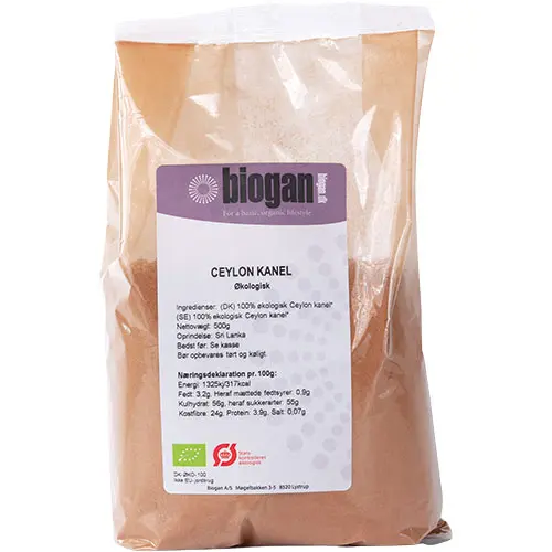 Biogan Kanel Pulver Ceylon Ekologisk | 500 g
