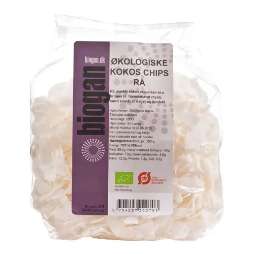 Biogan Kokoschips Ekologisk | 200 g
