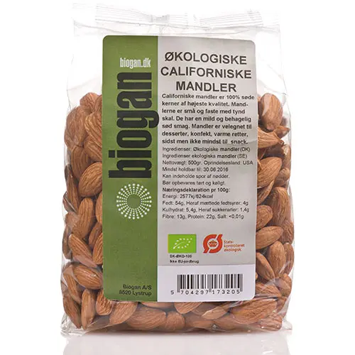 Biogan Mandel Kalifornien Ekologisk | 400 g