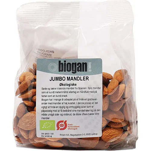 Biogan Mandlar Ekologisk | 200 g