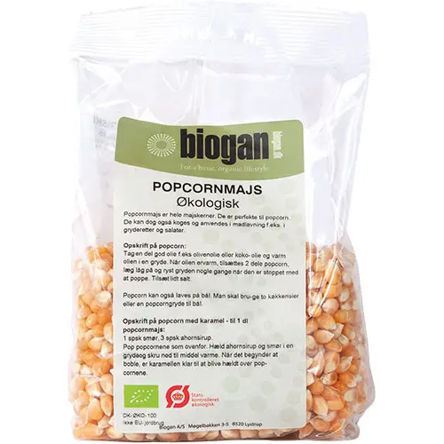 Biogan Popcornsmajs Ekologisk | 500 g