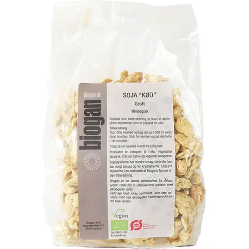 Biogan Sojaprotein Ekologisk Sojakött | 250 g