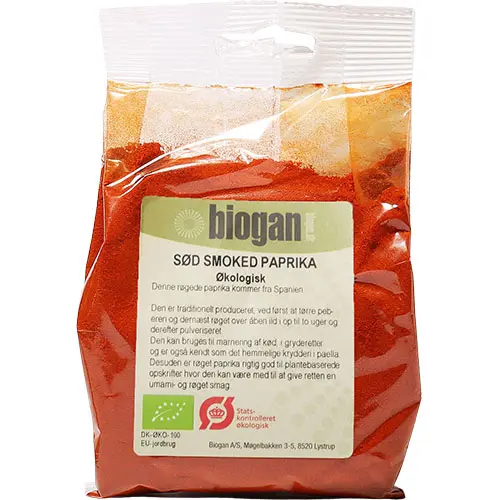 Biogan Söt rökt paprika Ekologisk | 100 g