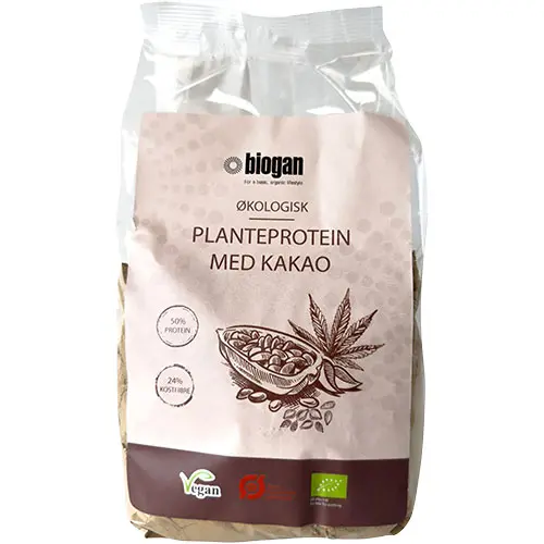 Biogan Växtprotein M. Kakao Vegansk Ekologisk | 450 g
