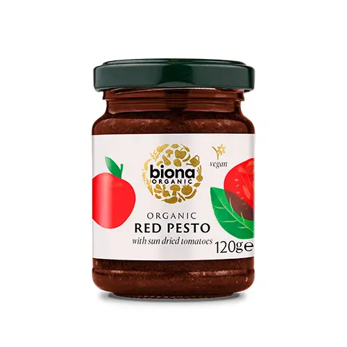 Biona Organic Pesto Röd Ekologisk | 120 g