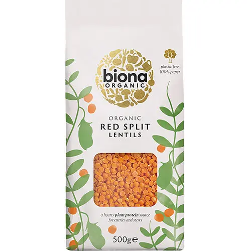 Biona Organic Röda Linser Ekologisk | 500 g
