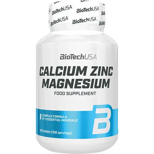 BioTechUSA Calcium Zinc Magnesium | 100 tabletter