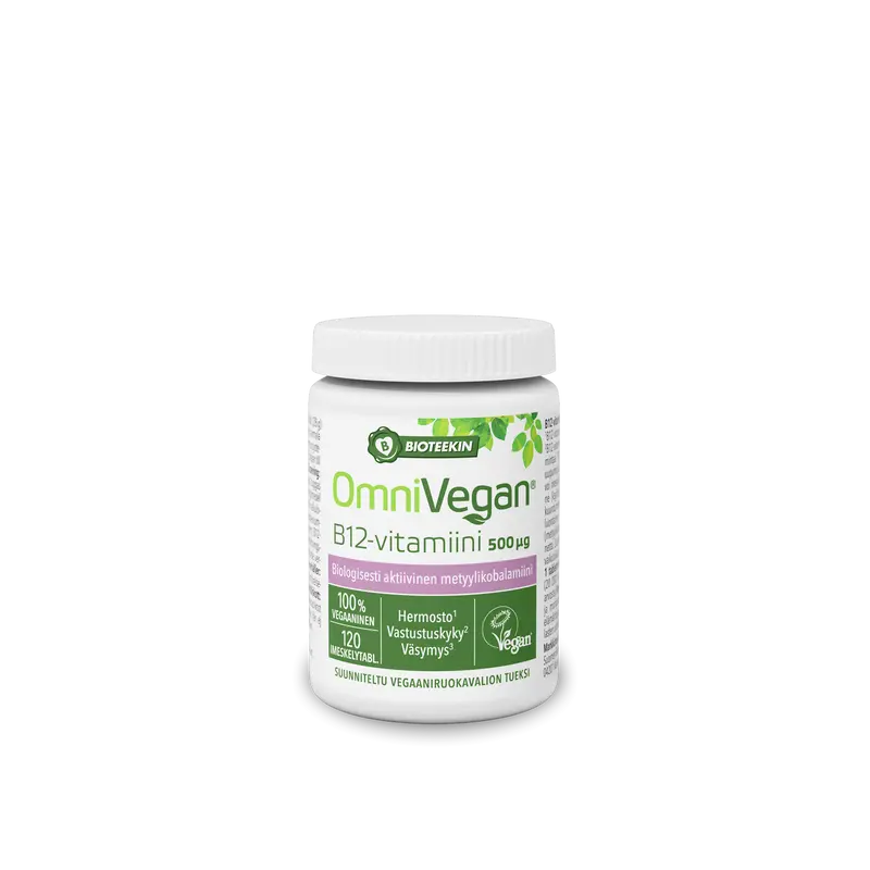 Bioteekki Vegan  B12-vitamin, 500 µg