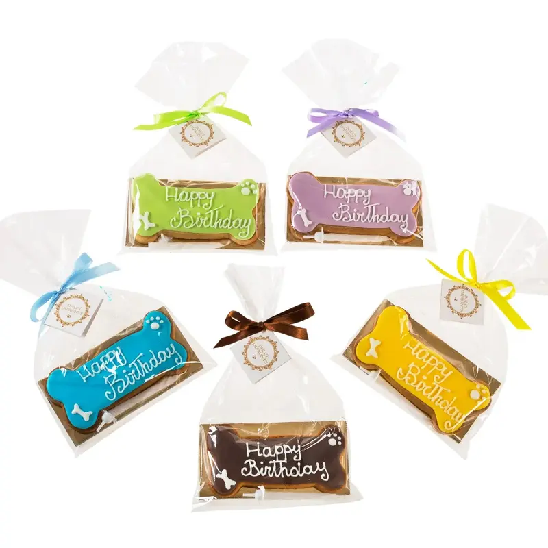 Birthday Bone Hundkex 85g - Handgjort Italienskt Smördegskex