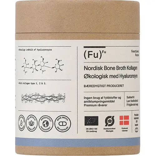 Bone Broth Kollagen med Hyaluronsyra Ekologisk | 300 kapslar