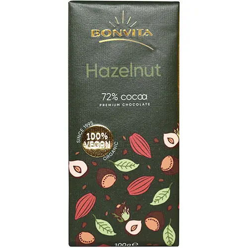 BonVita Choklad Mörk Hasselnöt 71% EKO | 100 g