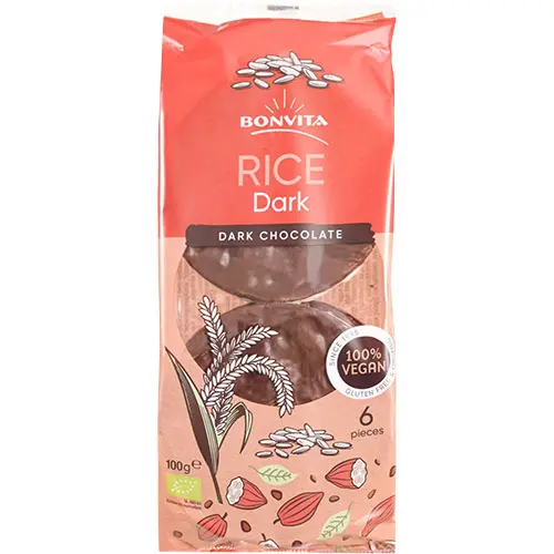 BonVita Riskakor m. Mörk Choklad Ekologisk | 100 g