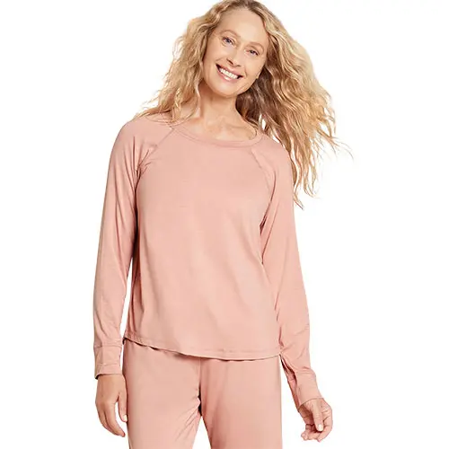 Boody Goodnight Raglan Sleep Top Dusty Pink| Stl. M