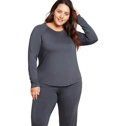 Boody Goodnight Raglan Sleep Top Storm | Stl. S