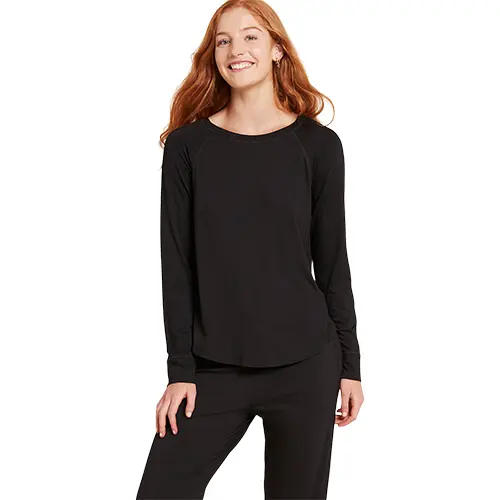 Boody Goodnight Raglan Sleep Top Svart | Stl. S