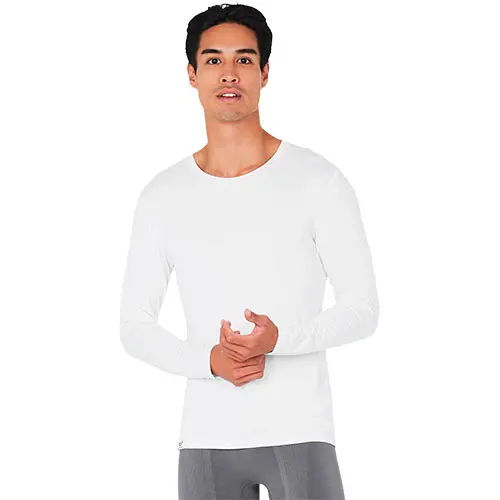 Boody Men´s Long Sleeve Crew Neck T-shirt Vit | Stl. L