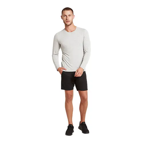 Boody Men´s Long Sleeve Crew T-shirt Light Marl | Stl. L