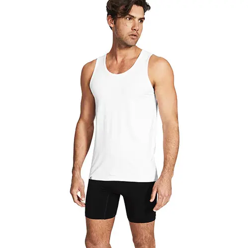 Boody Men´s Singlet Vit | Stl. XL