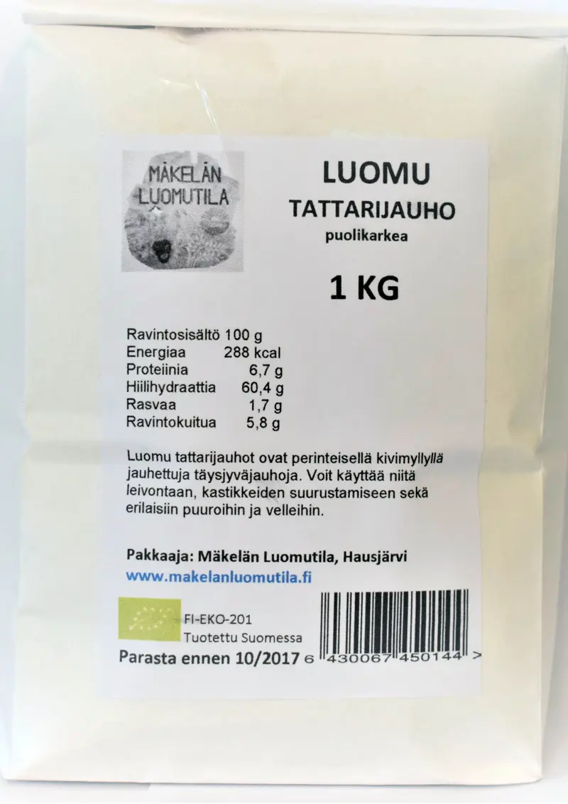 Bovetemjöl, halvgrovt, 1 kg