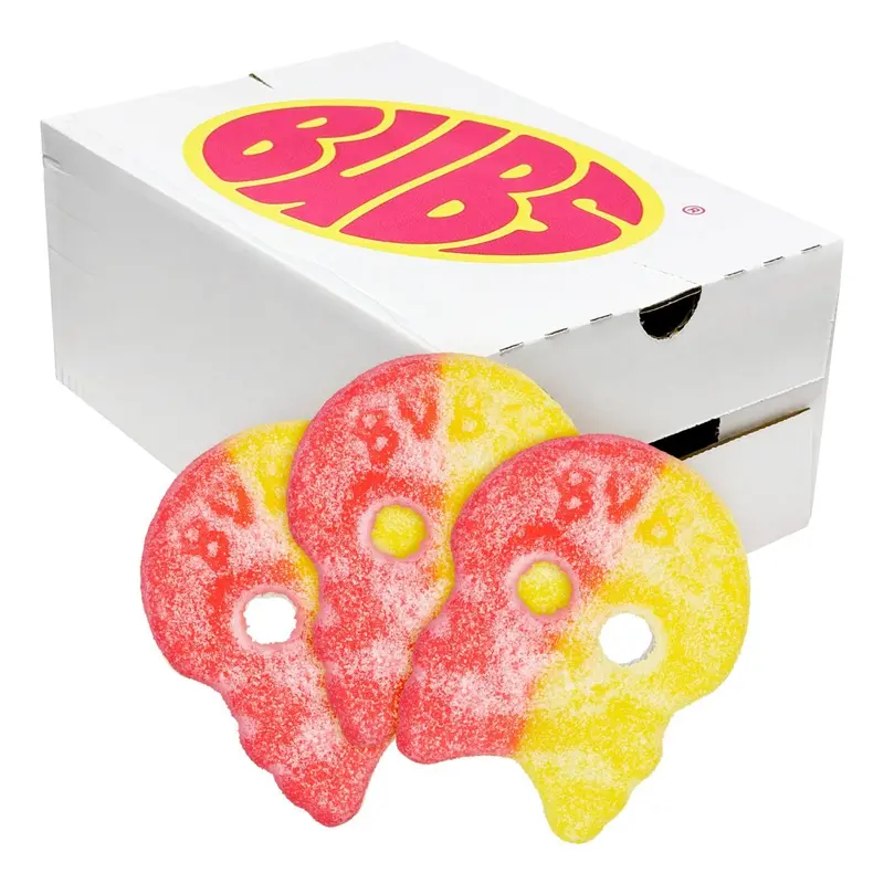 BUBS Lemon Raspberry Skalle 3200g Storpack Lösvikt