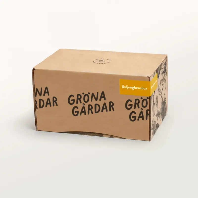 Buljongbensbox, gris