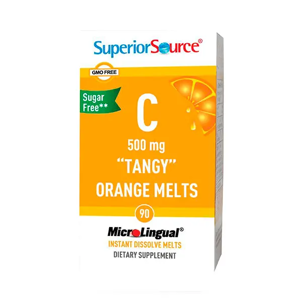 C-vitamin, “Tangy” Orange Melts, 500 mg