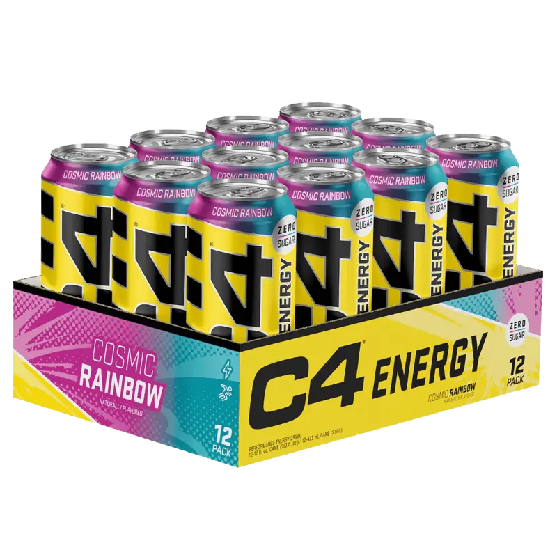 C4 Energy Carbonated Cosmic Rainbow - 12x500ml.